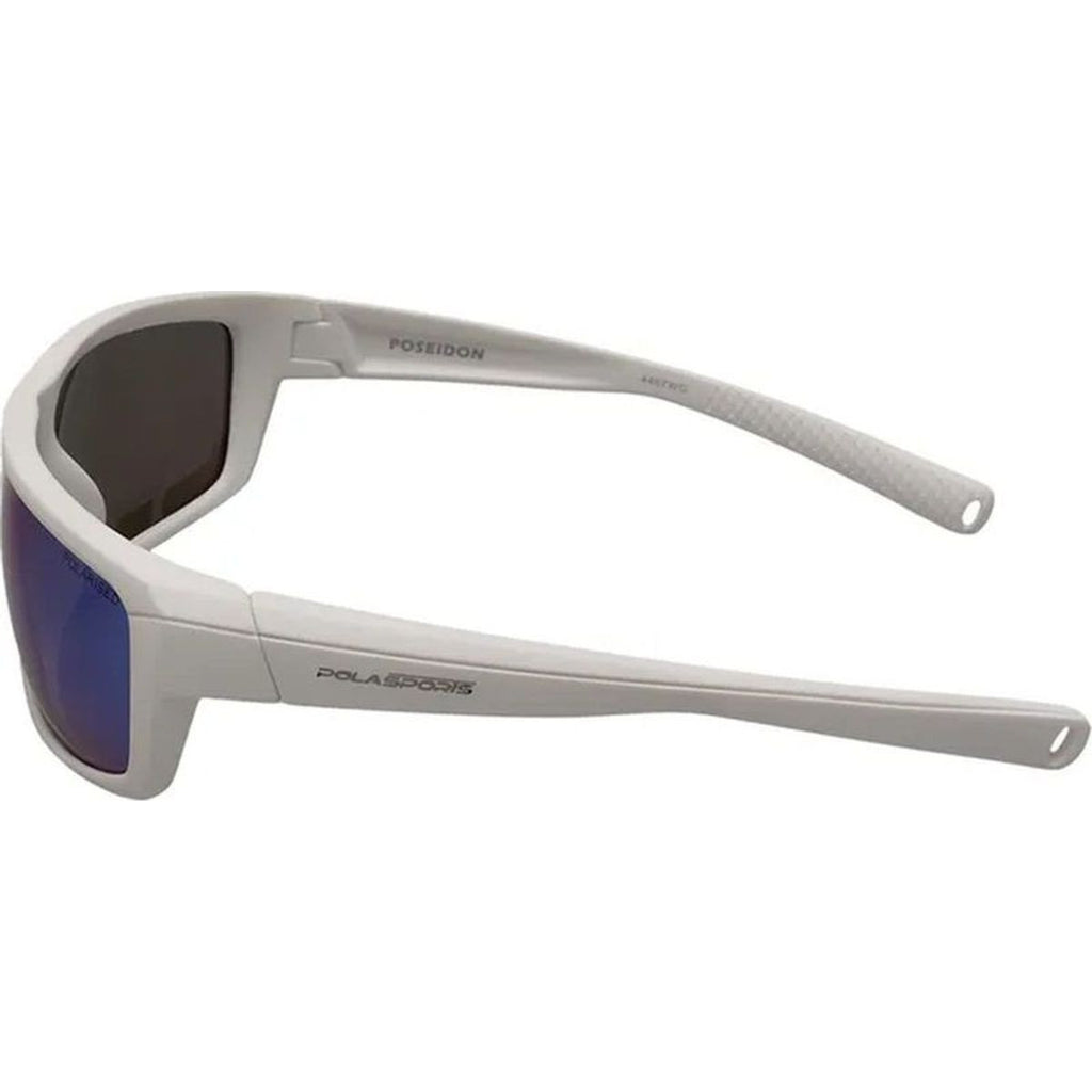 Poseidon, Matte White/Green Mirror Polarised Lenses