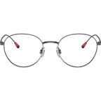 PH1208, Shiny Dark Gunmetal/Clear Lenses 51 Eye Size