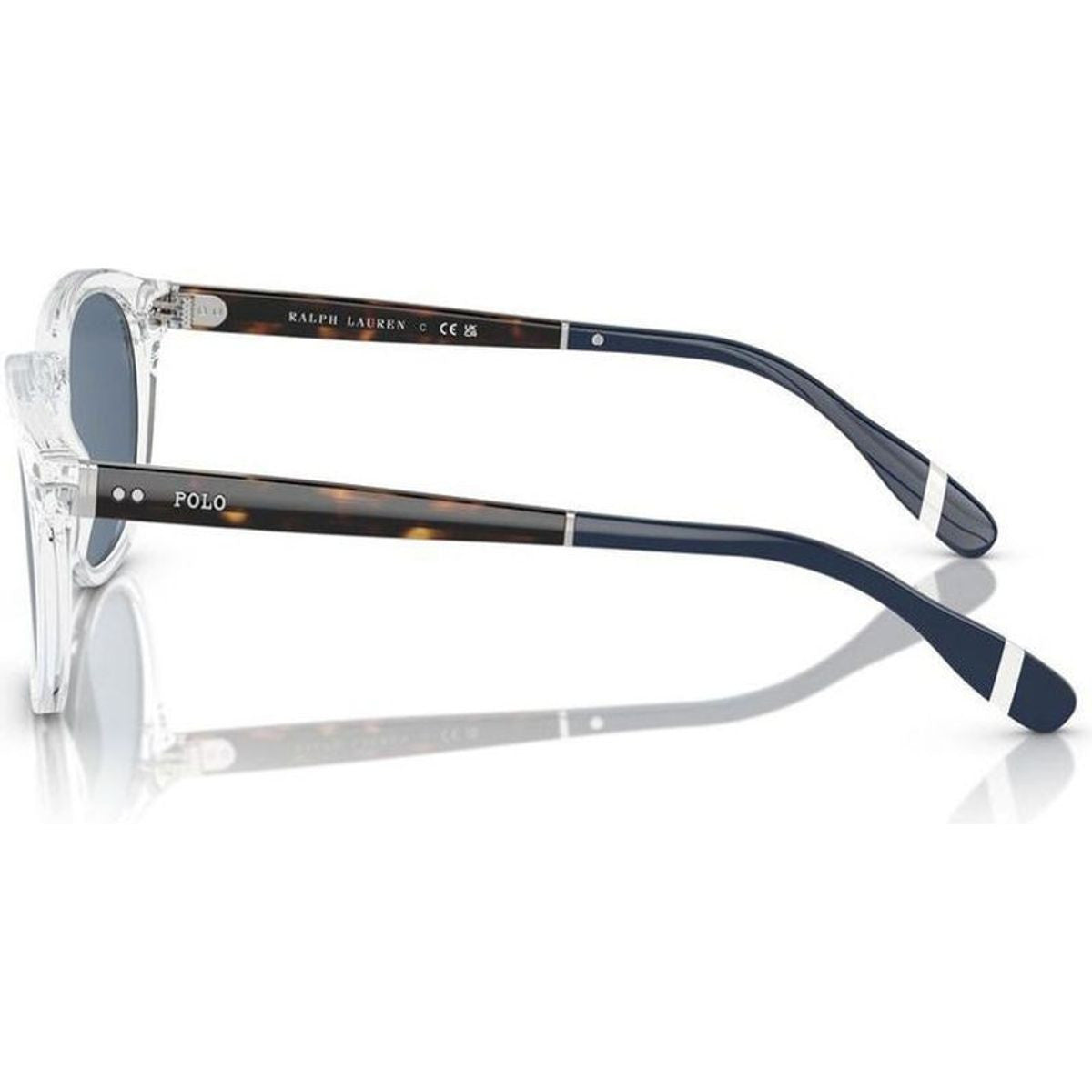 PH4206, Shiny Crystal/Dark Blue Lenses