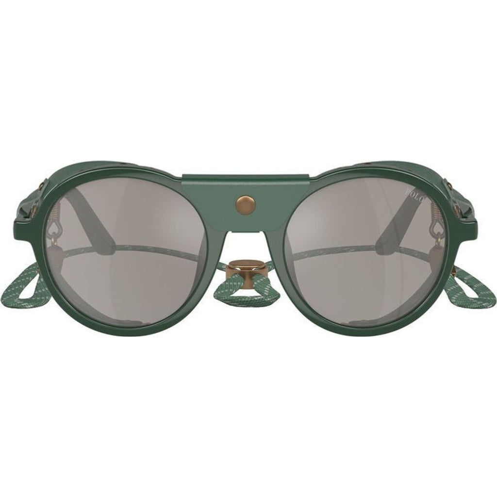 PH4216QU, Shiny Green/Light Grey Silver Mirror Lenses
