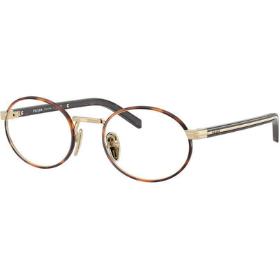 PRB55V, Pale Gold and Root Tortoise/Clear Lenses 52 Eye Size