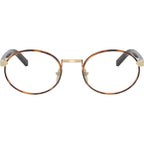 PRB55V, Pale Gold and Root Tortoise/Clear Lenses 52 Eye Size