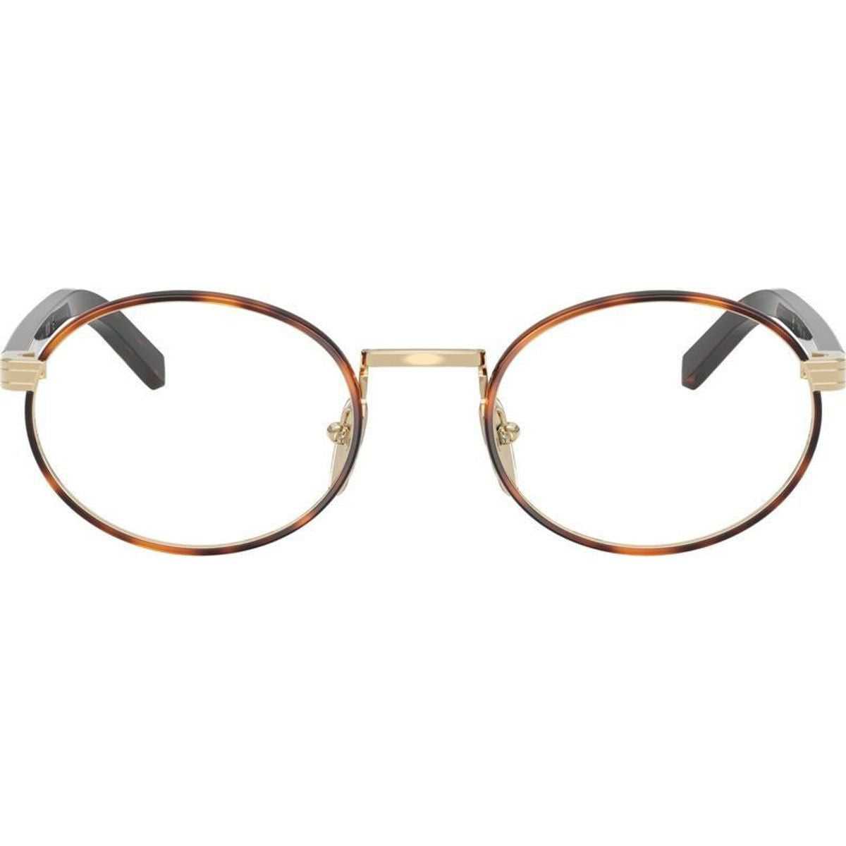 PRB55V, Pale Gold and Root Tortoise/Clear Lenses 52 Eye Size