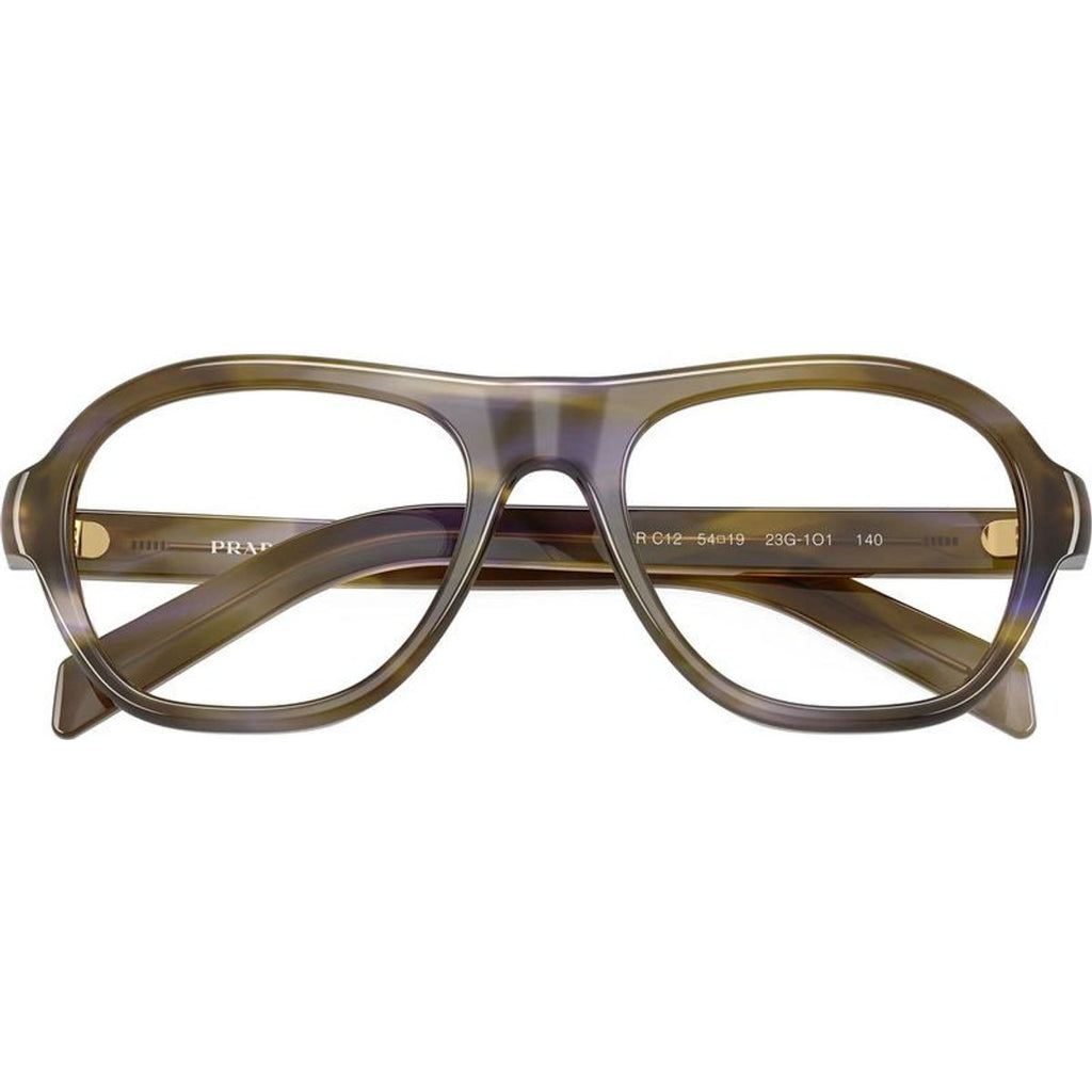 PRC12V, Striped Lagoon/Clear Lenses 54 Eye Size
