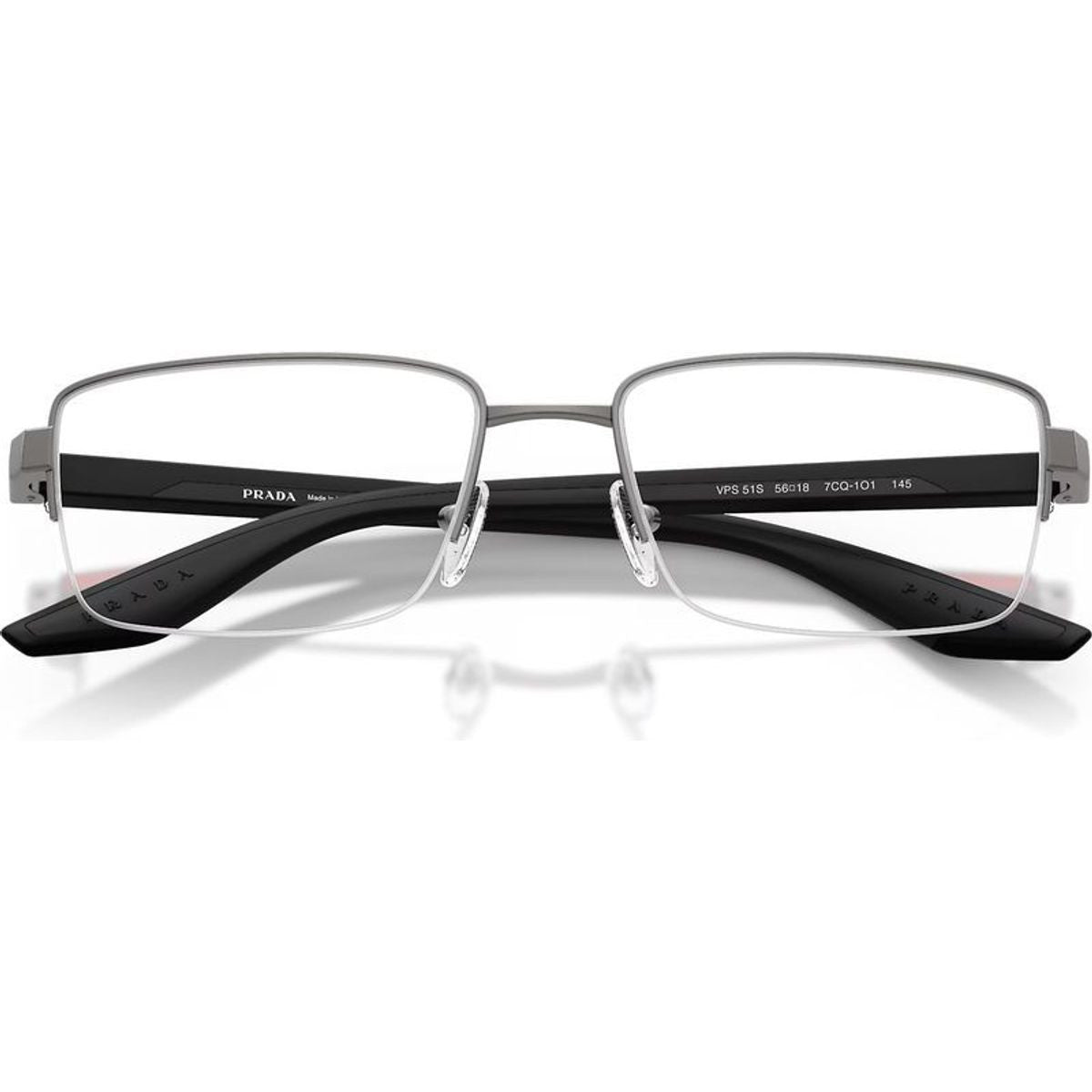 PS51SV, Gunmetal/Clear Lenses 56 Eye Size