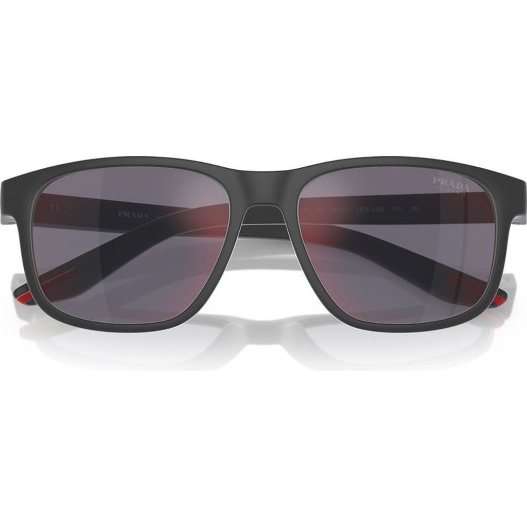 PS06YS, Grey Rubber/Dark Grey and Red Mirror Lenses