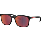 PSA08S, Matte Black/Blue Red Mirror Lenses