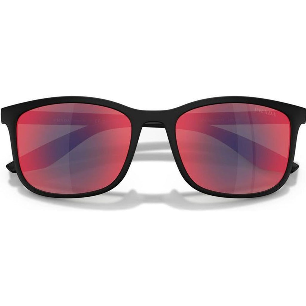 PSA08S, Matte Black/Blue Red Mirror Lenses