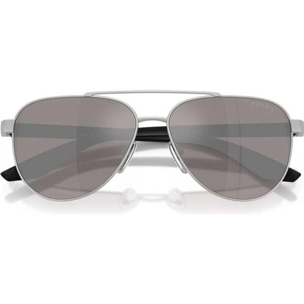 PSA52S, Matte Grey/Purple Brown Silver Mirror Lenses