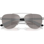 PSA52S, Matte Grey/Purple Brown Silver Mirror Lenses