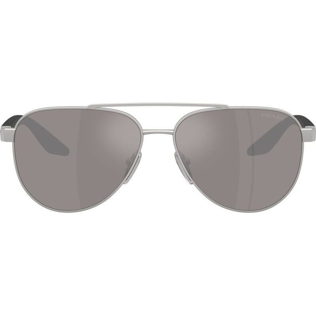 PSA52S, Matte Grey/Purple Brown Silver Mirror Lenses