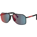 PSB51S, Matte Black/Dark Grey Red Blue Mirror Lenses