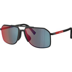 PSB51S, Matte Black/Dark Grey Red Blue Mirror Lenses