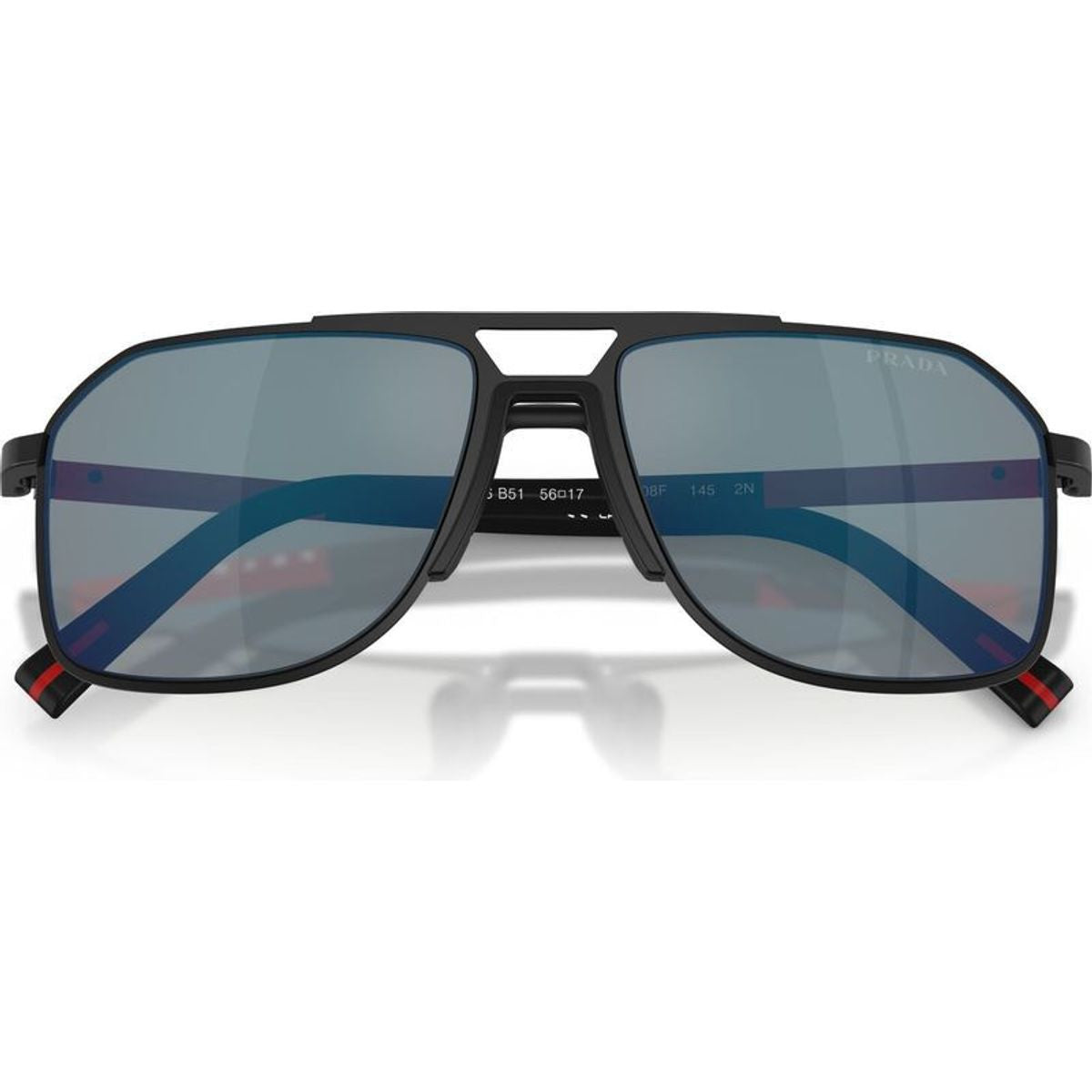 PSB51S, Matte Black/Dark Grey Red Blue Mirror Lenses