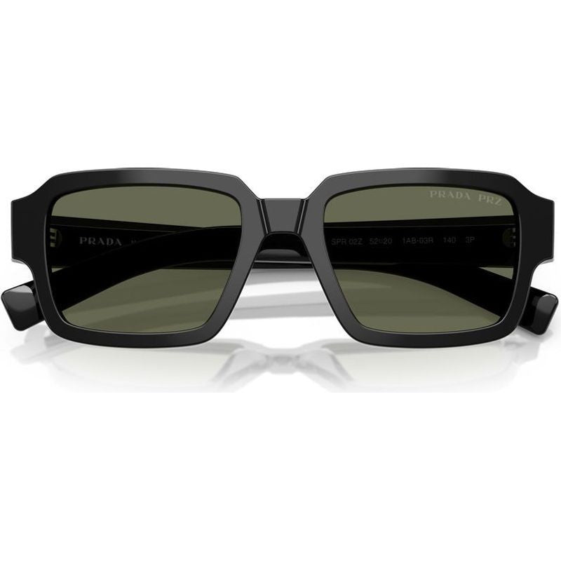 PR02ZS, Black/Green Polarised Glass Lenses