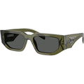 PR09ZS, Transparent Military Green/Dark Grey Lenses