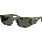 PR09ZS, Transparent Military Green/Dark Grey Lenses