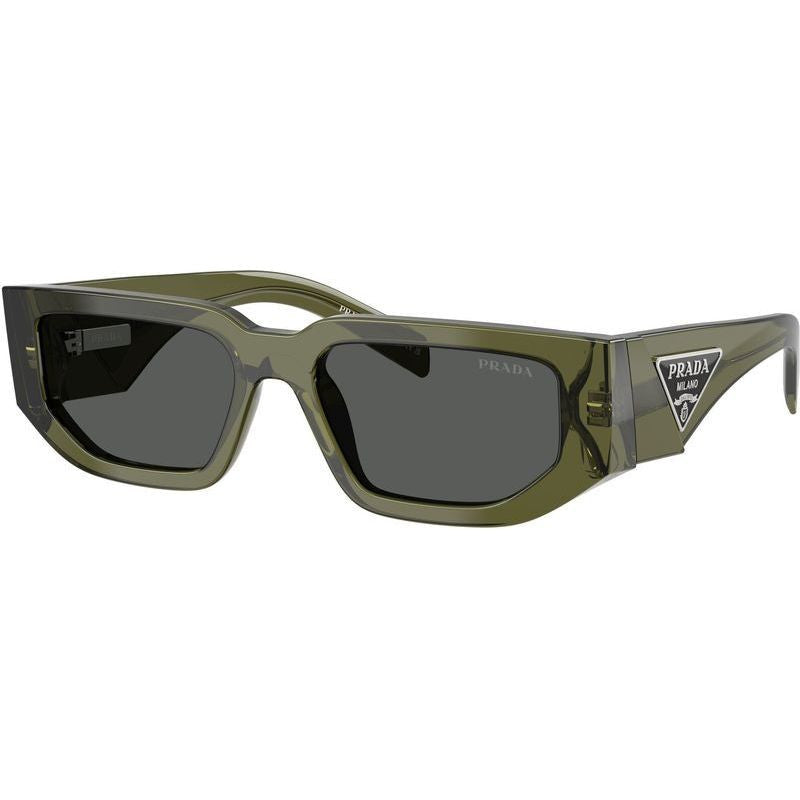 PR09ZS, Transparent Military Green/Dark Grey Lenses