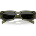 PR09ZS, Transparent Military Green/Dark Grey Lenses