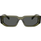 PR09ZS, Transparent Military Green/Dark Grey Lenses