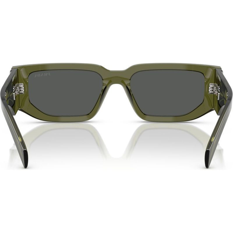 PR09ZS, Transparent Military Green/Dark Grey Lenses