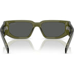 PR09ZS, Transparent Military Green/Dark Grey Lenses