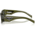 PR09ZS, Transparent Military Green/Dark Grey Lenses