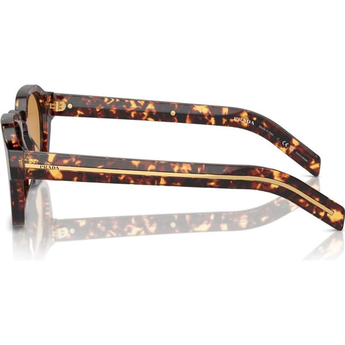 PRA16S, Magma Tortoise/Light Brown Photochromic Glass Lenses 52 Eye Size