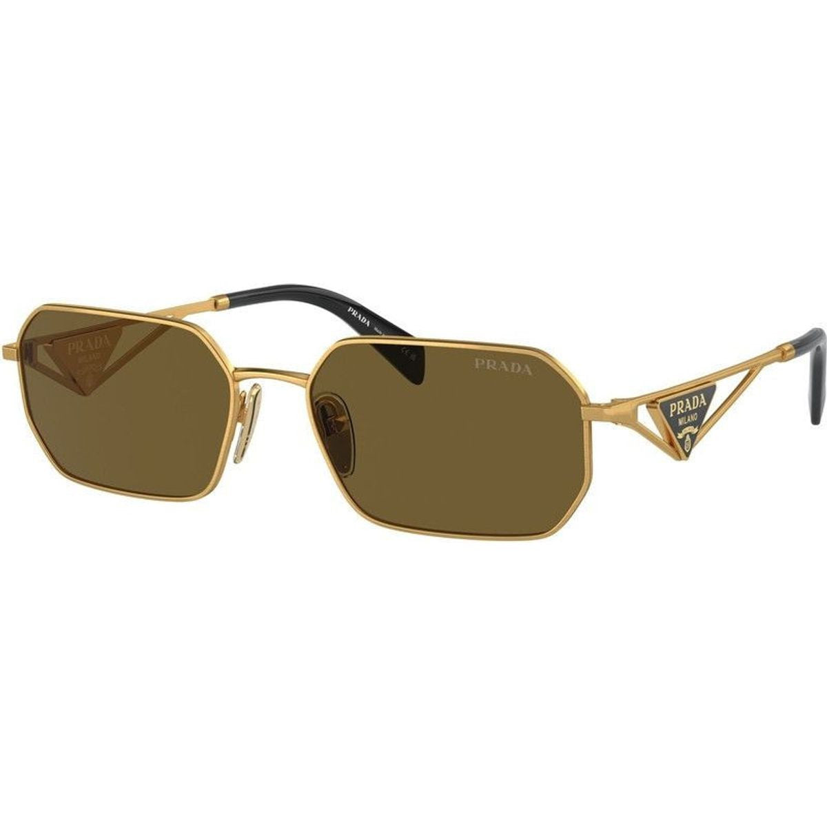 PRA51S, Matte Gold/Dark Brown Lenses
