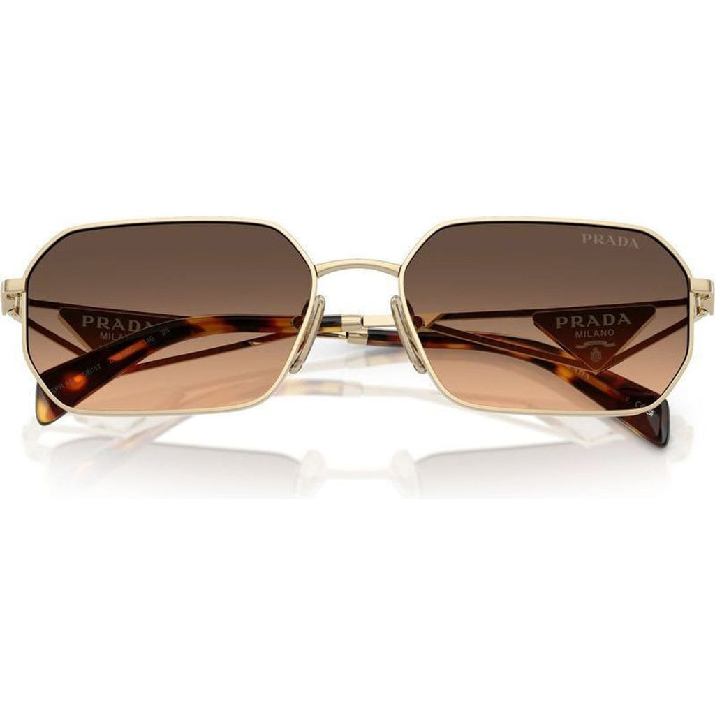 PRA51S, Pale Gold/Brown Grey Gradient Lenses