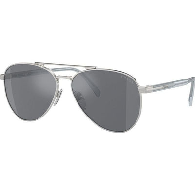 PRA58S, Silver/Dark Grey Flash Silver Mirror Lenses 61 Eye Size