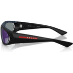 Prada Linea Rossa PSB03S Matte Back Blue Violet Mirror Temple