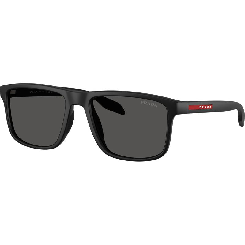 Prada Linea Rossa PSC01S Matte Black Dark Grey Angle