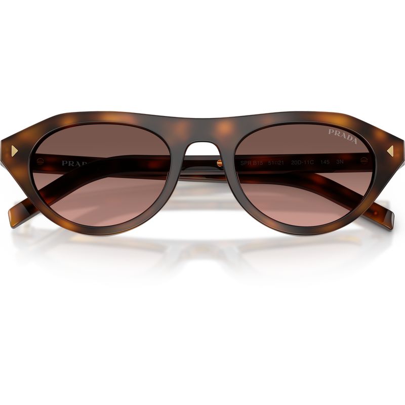 Prada PRB15S Juniper Tortoise Grey Brown Gradient Glass Front2