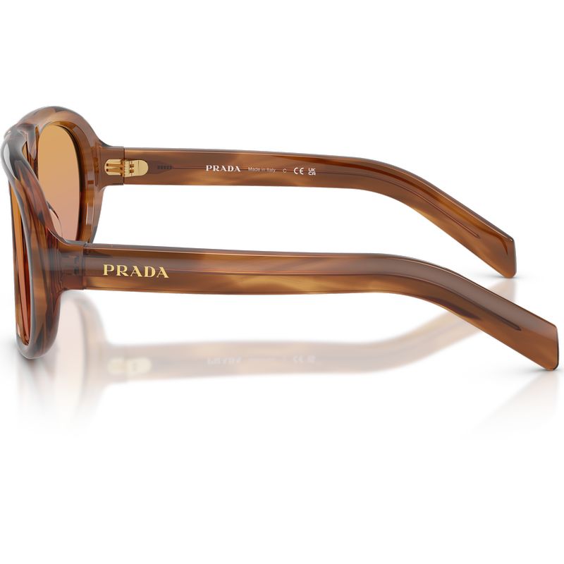 Prada PRC05S Striped Rosewood Orange Gradient Side