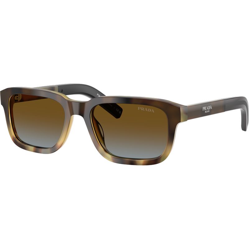 Prada PRD16S Mahogany Tortoise Gradient Blue Brown Gradient Angle