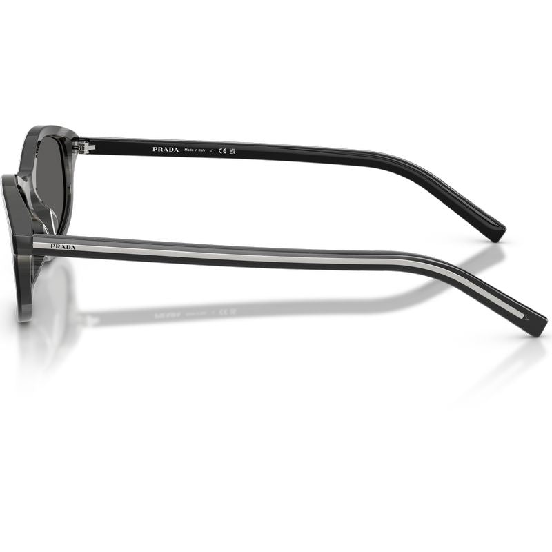 Prada PRD17S Black Basalt Horn Dark Grey Side