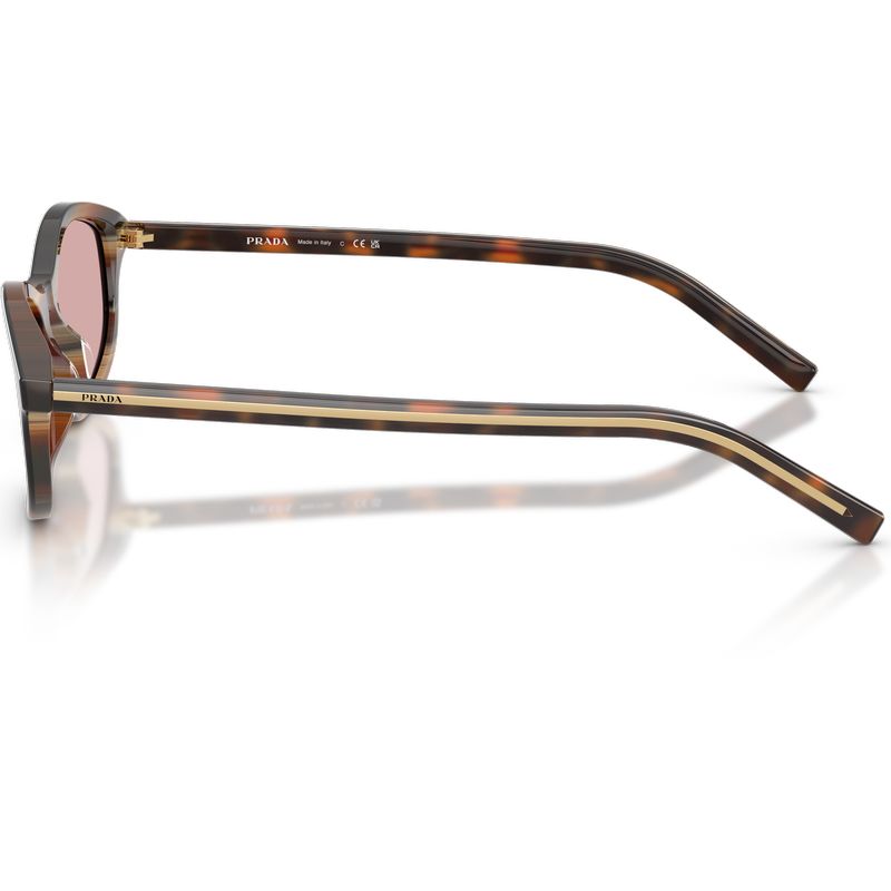 Prada PRD17S Cherry Tortoise Tobacco Horn Light Violet Side