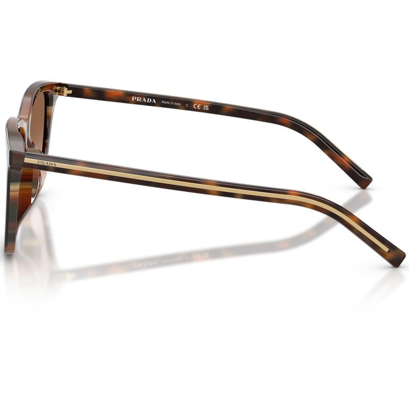 Prada PRD18SD Cherry Tortoise Tobacco Horn Brown Gradient Side