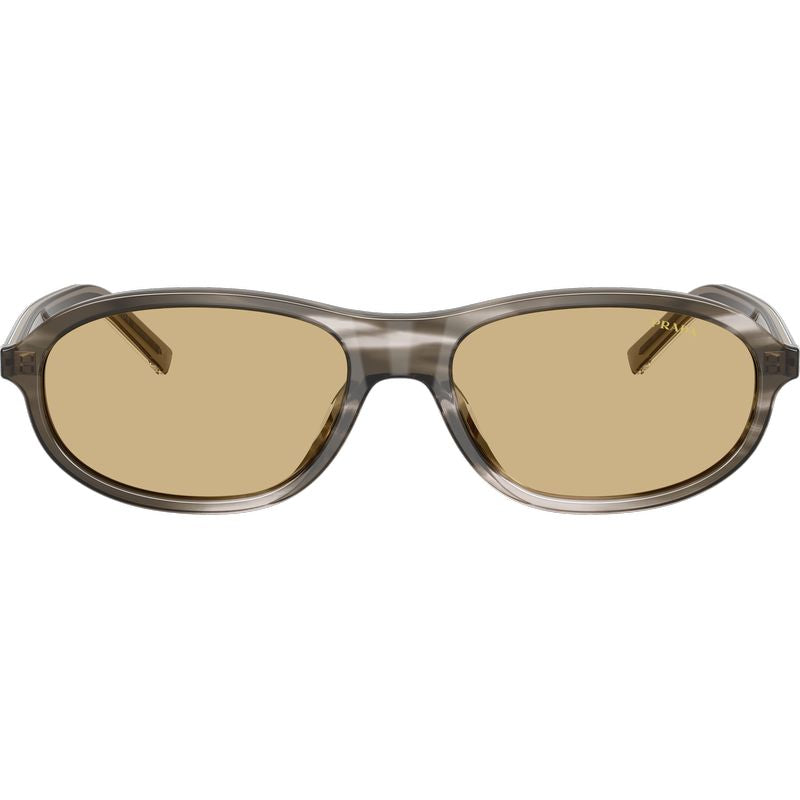 Prada PRD20SU Striped Ebony Yellow Front