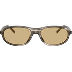Prada PRD20SU Striped Ebony Yellow Front