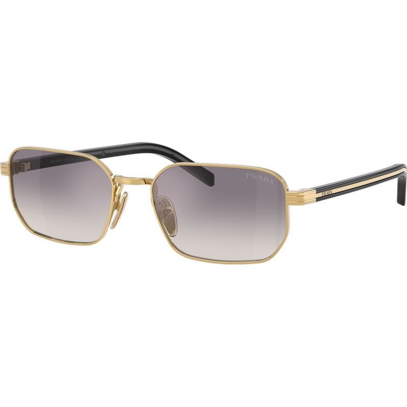 Prada PRD62S Gold Blue Gradient Silver Mirror Angle