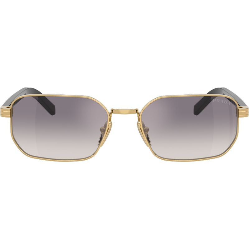 Prada PRD62S Gold Blue Gradient Silver Mirror Front