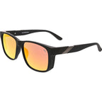 Capsized, Rubber Black/Red Mirror Lenses