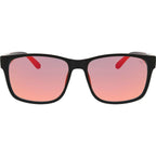 Capsized, Rubber Black/Red Mirror Lenses