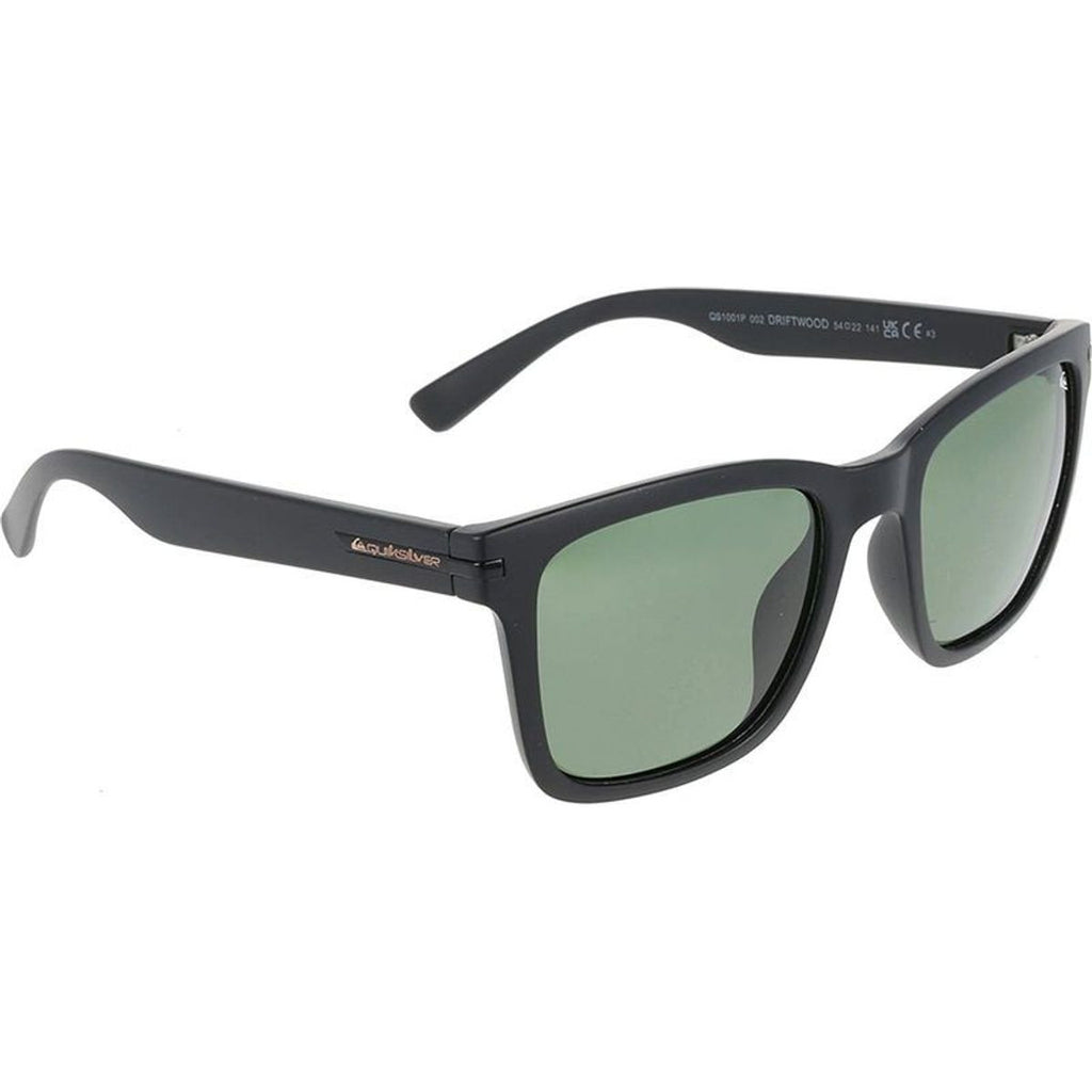 Driftwood, Matte Black/Green Polarised Lenses