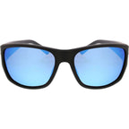 Wind Wave, Rubber Black/Blue Mirror Polarised Lenses