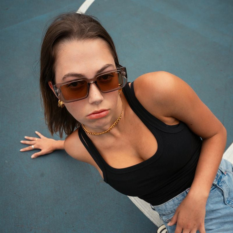 Oddity, Crystal Grey/Brown Lenses