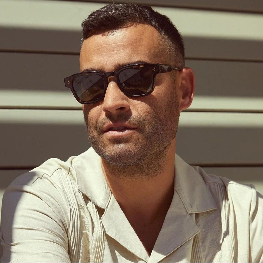 Rece, Brindle Tortoise/Green Polarised Lenses