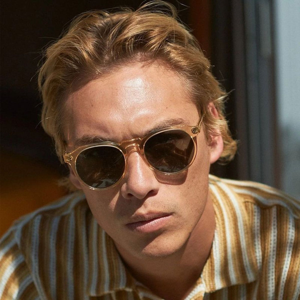 Remmy 49 Small, Champagne Crystal/Green Polarised Lenses